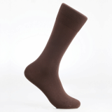 Men_s dress socks _ Brown solid socks_Egyptian cotton